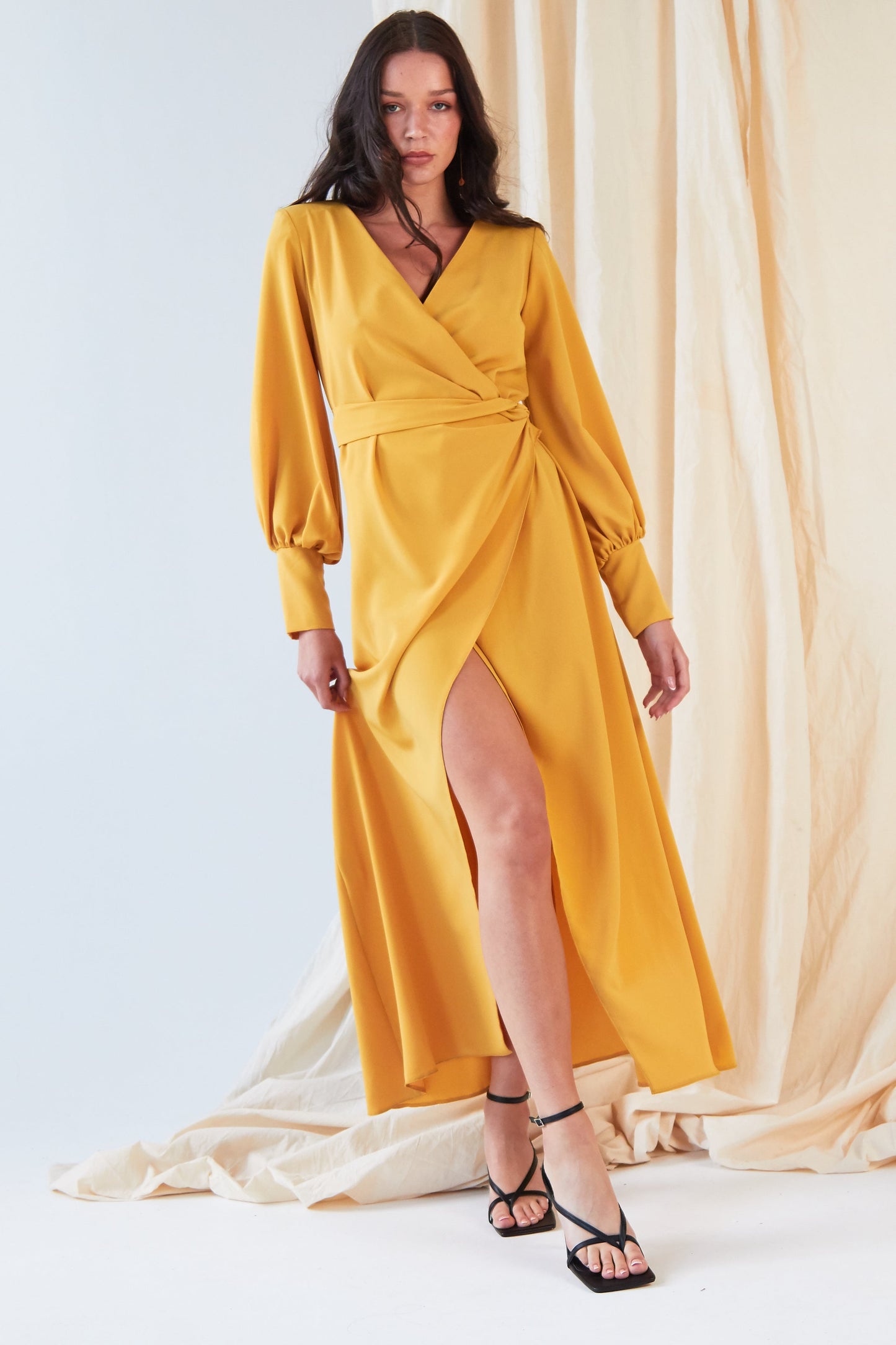 Mustard Wrap Dress