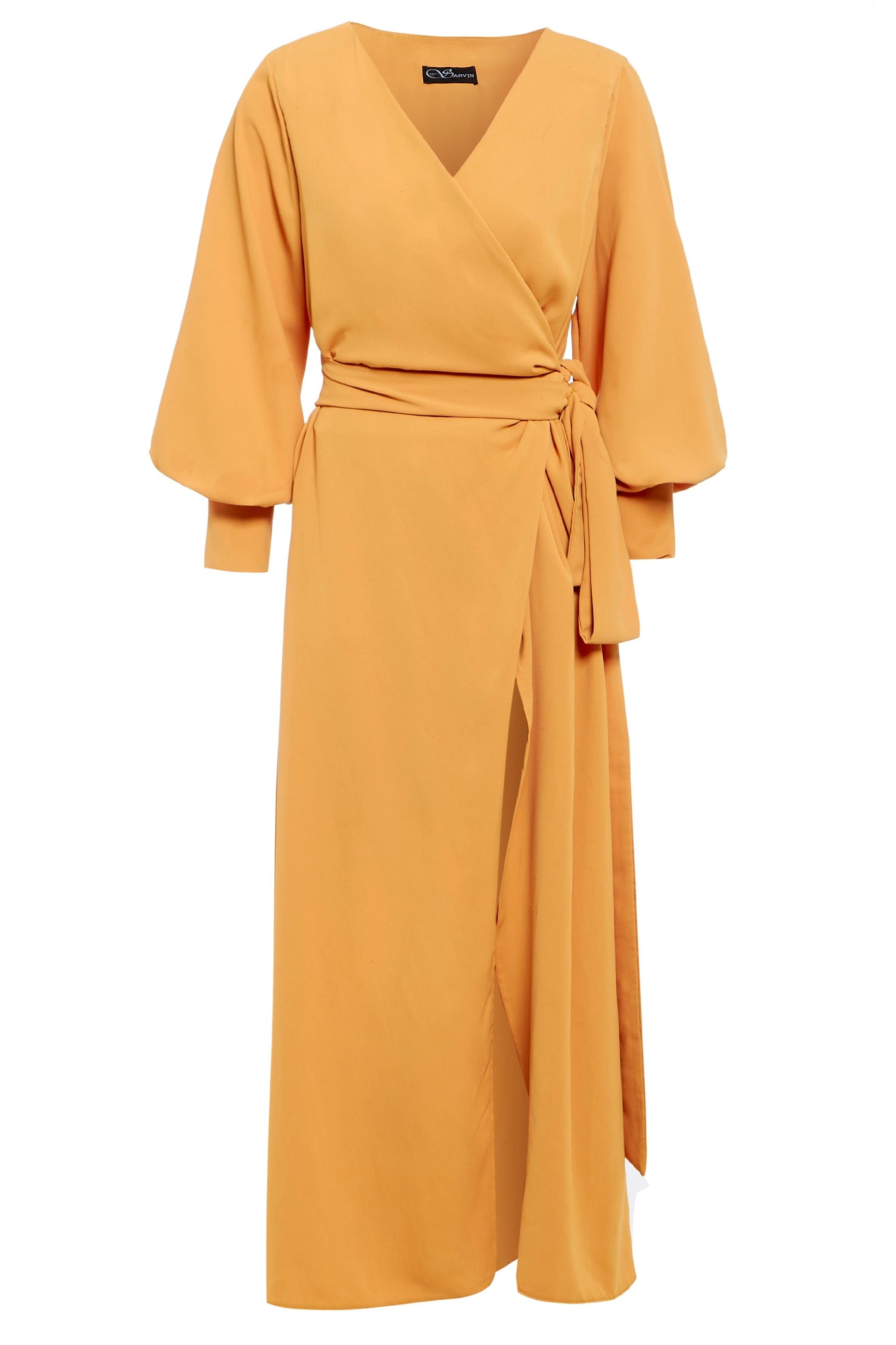 Mustard Wrap Dress – Urban House Fashion
