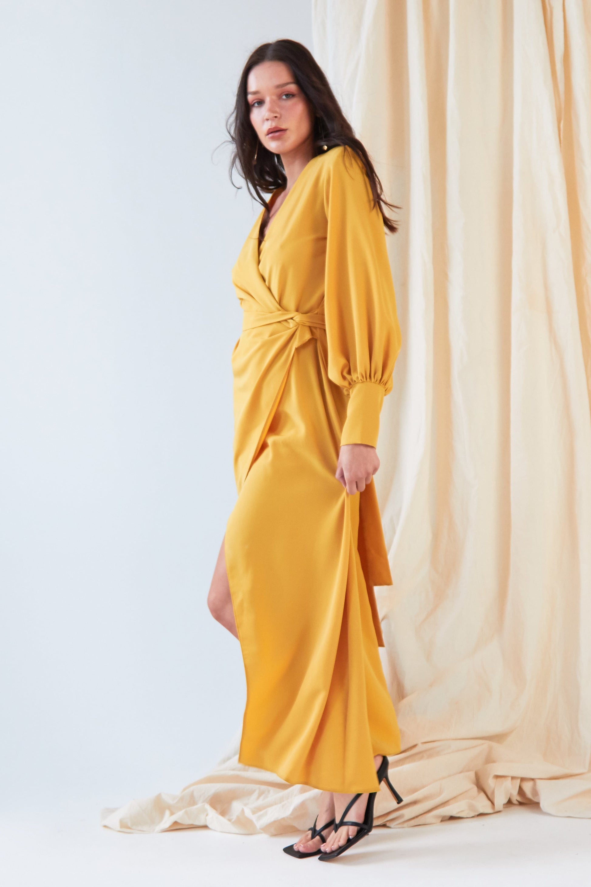 Mustard Wrap Dress – Urban House Fashion Mustard Wrap Dress – Urban House Fashion